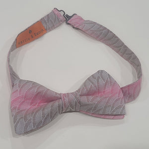 salmon/rust;fish scales pattern bowtie