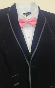 Coral; Irian patterned bowtie in coral