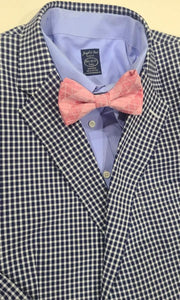 Coral; Irian patterned bowtie in coral