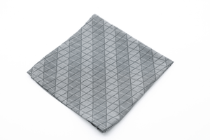 Steel Gray; Steel Gray Irian pocket Square