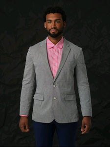 Salmon; Salmon men's long sleeve dress shirt.
